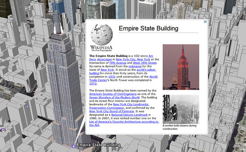 Google Earth at the Empire State Building